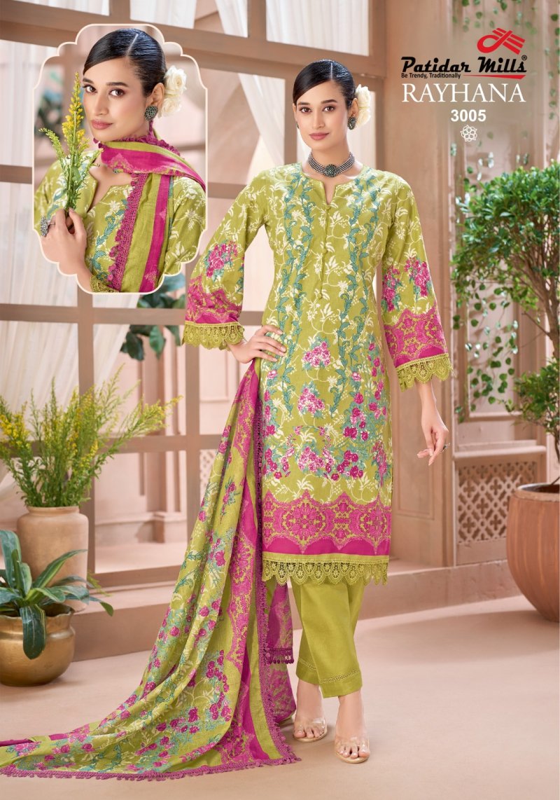 Rayhana Vol 3 By Patidar Cotton Printed Dress Material